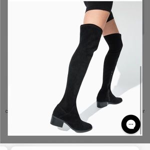 Steve Madden Aggie Black over the knee boots
